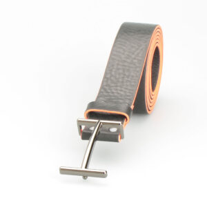 Gürtel H schwarz orange